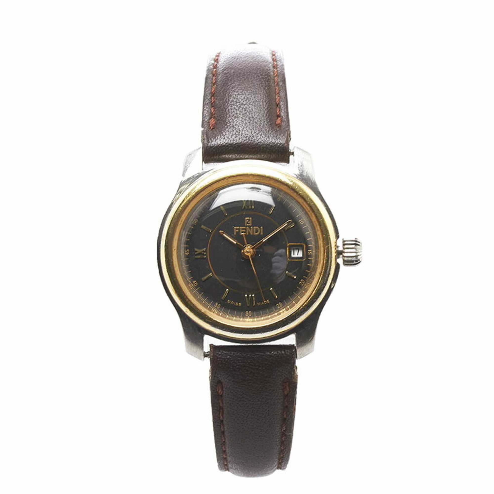 Fendi Watch 210l Quartz Black Dial Stainless Steel Ladies